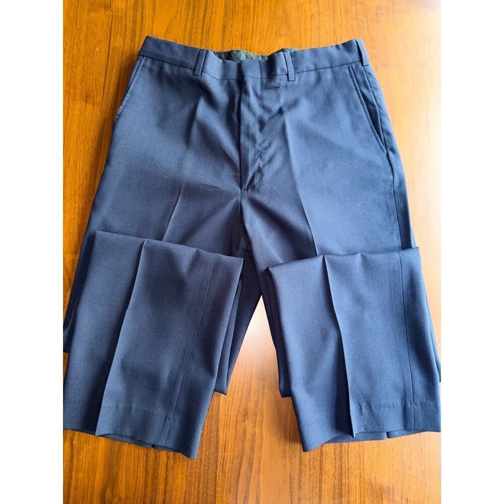 Vintage Farah Clothing Co. Men's Flat Front Navy Dress Slacks 32x30